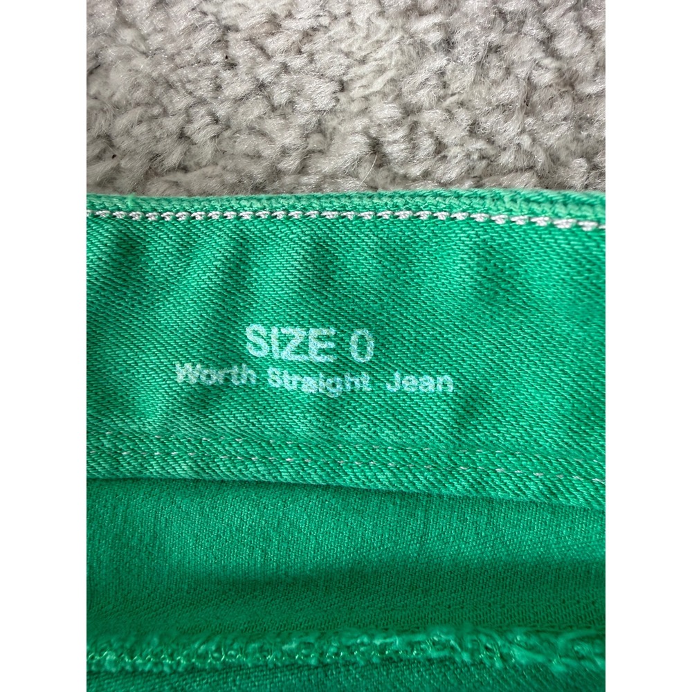 Lilly Pulitzer Size 0 Worth Straight Leg Denim Jeans Green‎ Womens - Picture 10 of 14
